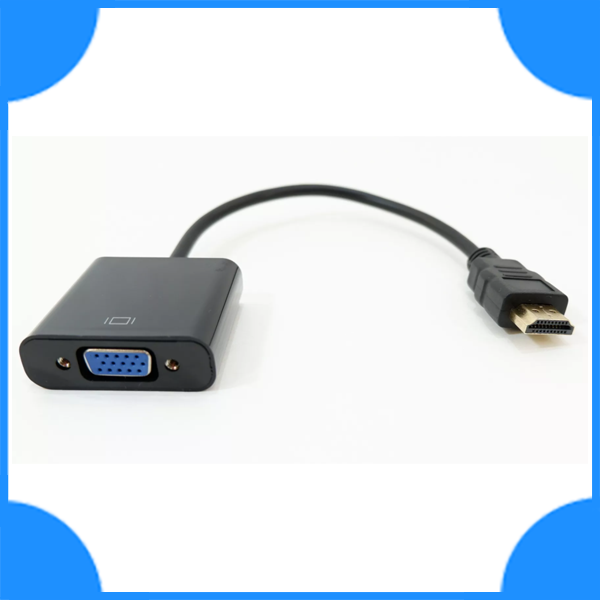 Переходник HDMI штекер на VGA гнездо, с аудиовыходом шнур 3,5мм (видео и аудио)