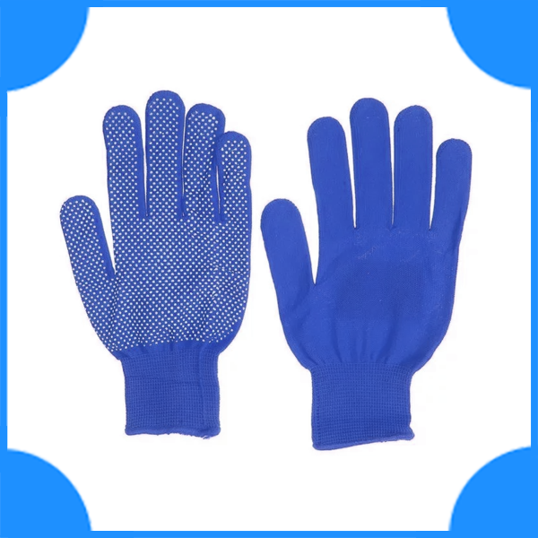 Перчатки нейлон синие