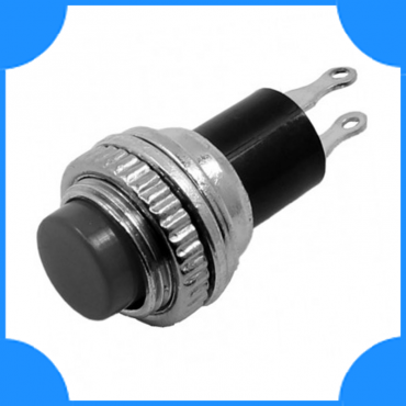 Rexant Выключатель-кнопка 250V 2А (2с) ON-OFF черная mini d10.2 (RWD-213)