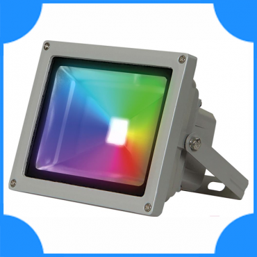 Uniel Прожектор светодиодный RGB 10W 30-110Лм 120гр. IP65 с пультом