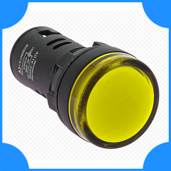 АБК-сила Светодиодный индикатор AD-22DS (LED) 220v желтый