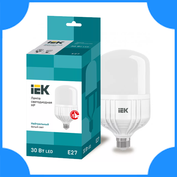 IEK Лампа светодиодная HP 30Вт 230В 4000К E27