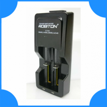 Robiton Зарядное устройство для Li-ion 500mA 18650/14500/18500/16340 х 1/2 микропр. контроль, доп.авто. з/у